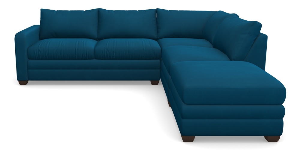 Product photograph of Langland Sofa Bed Corner Group With Sofa Bed Lhf In House Clever Velvet - Ocean from Sofas and Stuff Limited