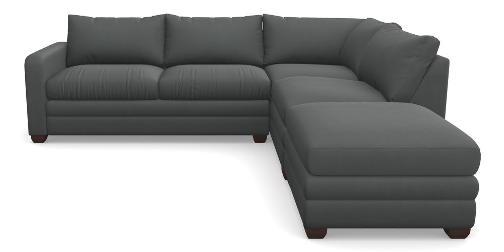 Product photograph of Langland Sofa Bed Corner Group With Sofa Bed Lhf In House Clever Velvet - Slate from Sofas and Stuff Limited