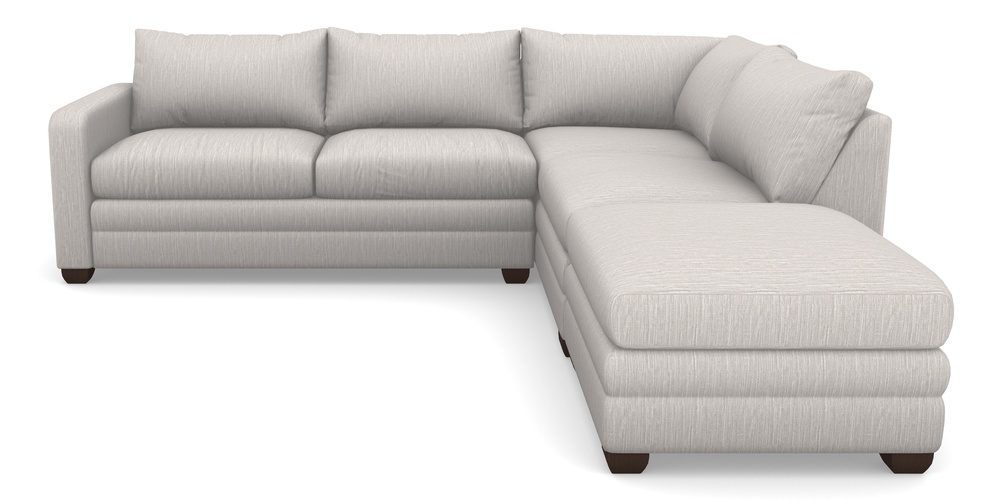 Product photograph of Langland Sofa Bed Corner Group With Sofa Bed Lhf In Herringbone - Oyster from Sofas and Stuff Limited