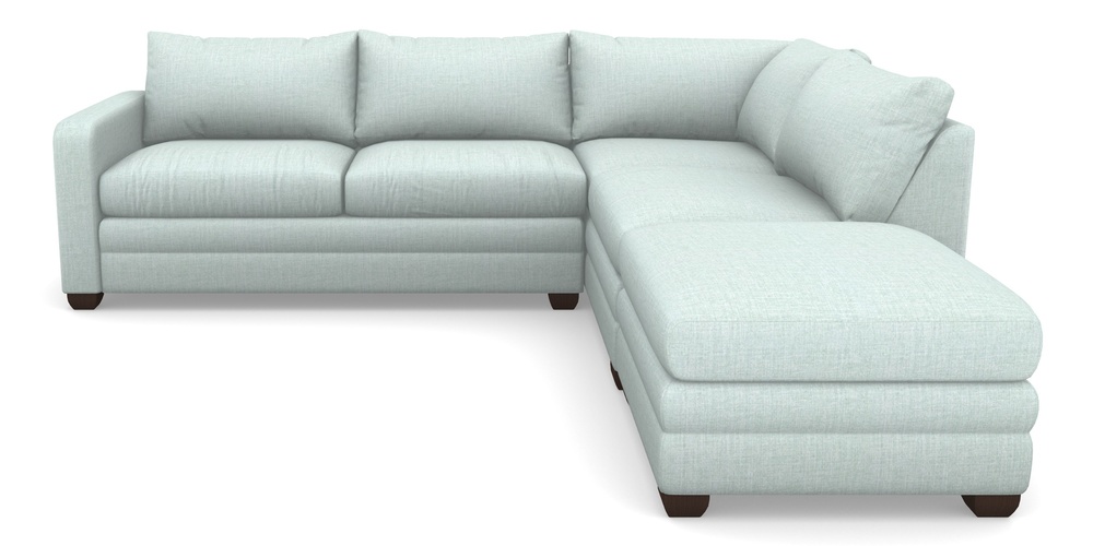 Product photograph of Langland Sofa Bed Corner Group With Sofa Bed Lhf In House Plain - Aqua from Sofas and Stuff Limited