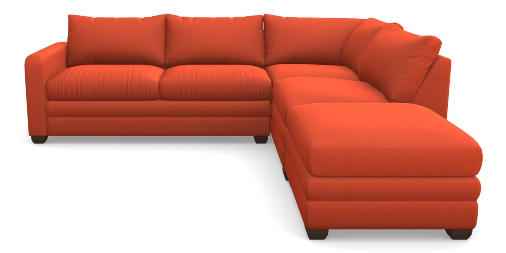 Product photograph of Langland Sofa Bed Corner Group With Sofa Bed Lhf In House Velvet - Terracotta from Sofas and Stuff Limited