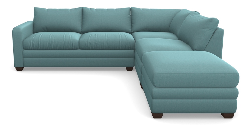 Product photograph of Langland Sofa Bed Corner Group With Sofa Bed Lhf In House Velvet - Wedgewood from Sofas and Stuff Limited