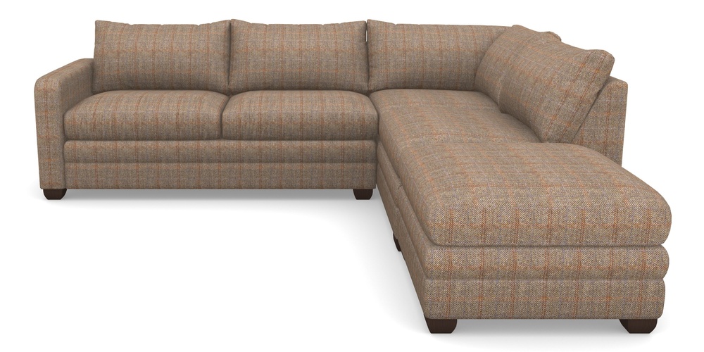 Product photograph of Langland Sofa Bed Corner Group With Sofa Bed Lhf In Harris Tweed House - Harris Tweed House Bracken Herringbone from Sofas and Stuff Limited