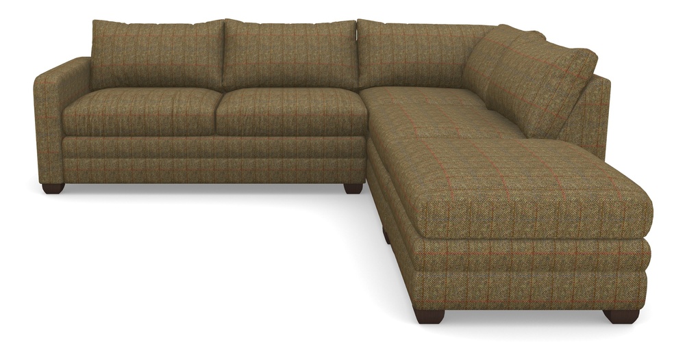 Product photograph of Langland Sofa Bed Corner Group With Sofa Bed Lhf In Harris Tweed House - Harris Tweed House Green from Sofas and Stuff Limited