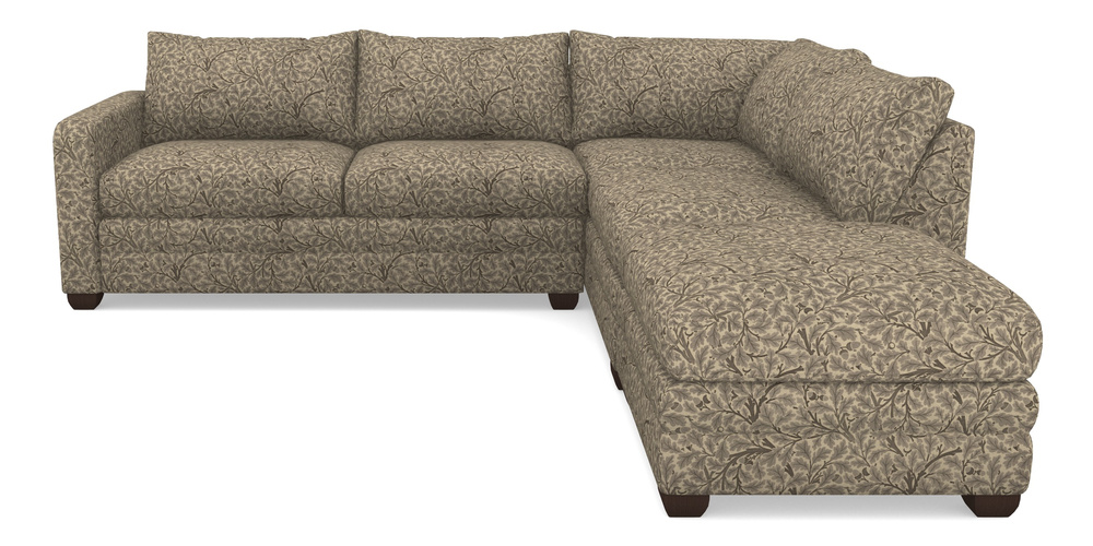 Product photograph of Langland Sofa Bed Corner Group With Sofa Bed Lhf In V A Drawn From Nature Collection - Oak Tree - Brown from Sofas and Stuff Limited