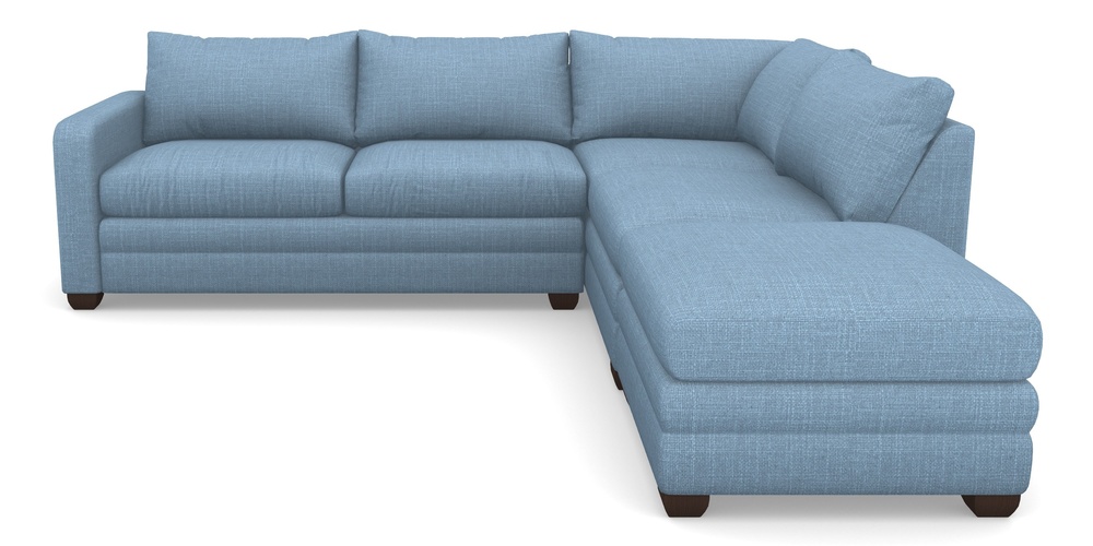 Product photograph of Langland Sofa Bed Corner Group With Sofa Bed Lhf In Tough As Houses - Cornflower Blue from Sofas and Stuff Limited