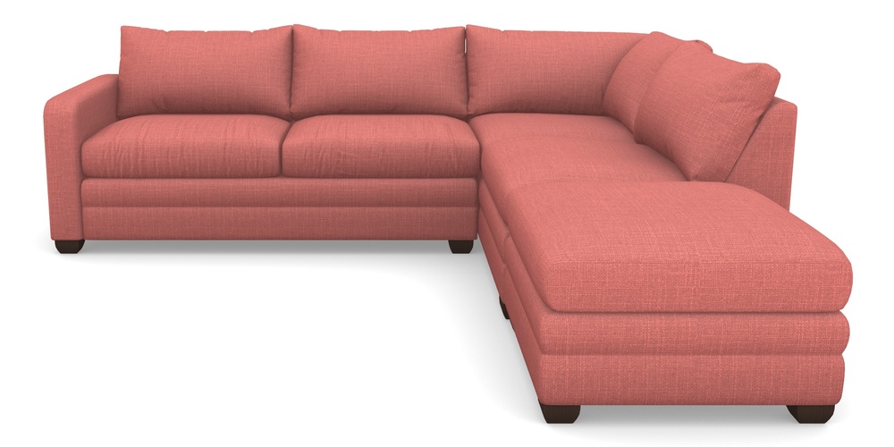 Product photograph of Langland Sofa Bed Corner Group With Sofa Bed Lhf In Tough As Houses - Dusky Rose from Sofas and Stuff Limited