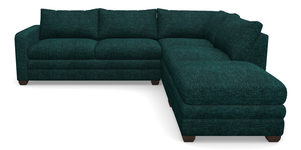 Product photograph of Langland Sofa Bed Corner Group With Sofa Bed Lhf In Textured Velvet - Viridian from Sofas and Stuff Limited