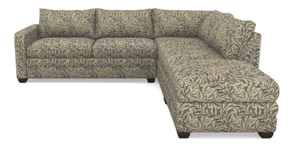 Product photograph of Langland Sofa Bed Corner Group With Sofa Bed Lhf In V A Drawn From Nature - Willow Bough Large - Duck Egg from Sofas and Stuff Limited