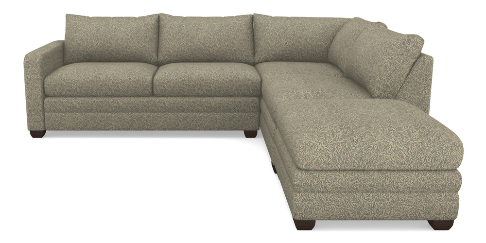Product photograph of Langland Sofa Bed Corner Group With Sofa Bed Lhf In V A Drawn From Nature Collection - Willow - Duck Egg from Sofas and Stuff Limited