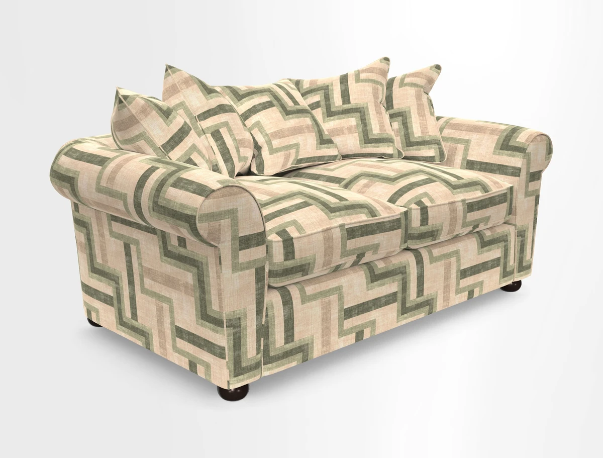 Lewes 3 Seater Sofa in Walloon Stripe Red