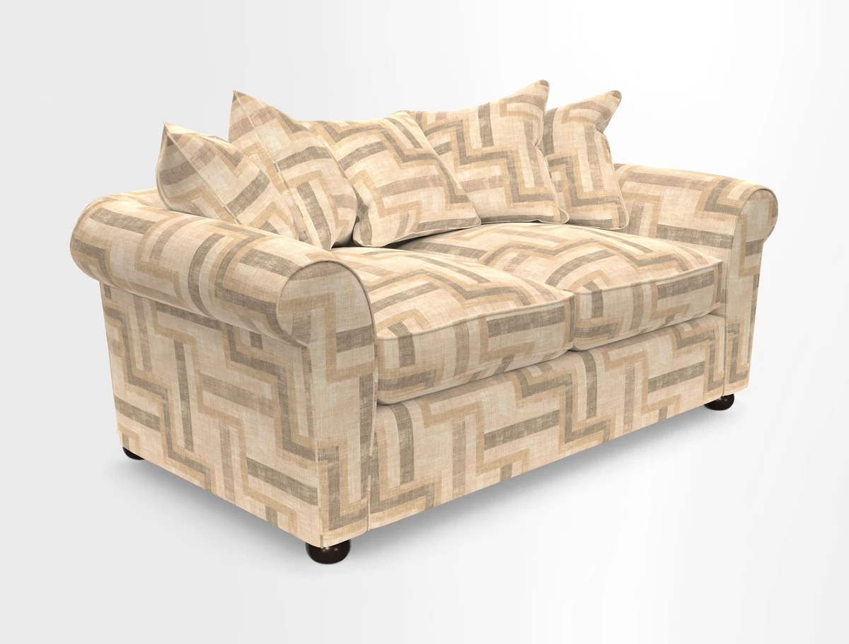 Lewes 3 Seater Sofa in Walloon Stripe Red