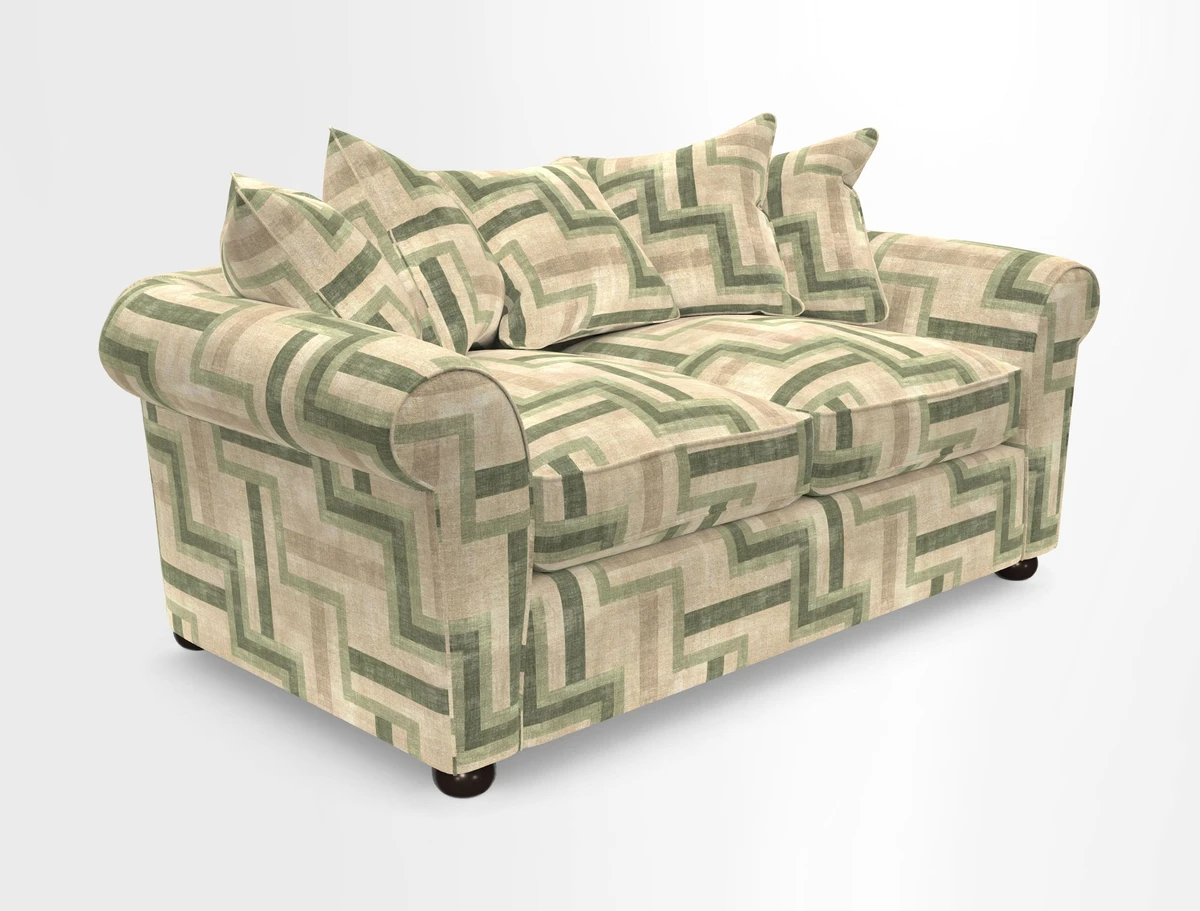 Lewes 3 Seater Sofa in Walloon Stripe Red