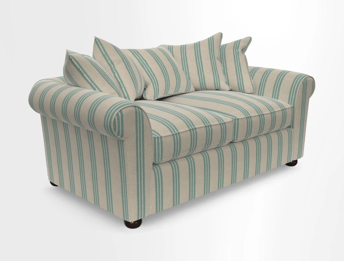 Lewes 3 Seater Sofa in Walloon Stripe Red