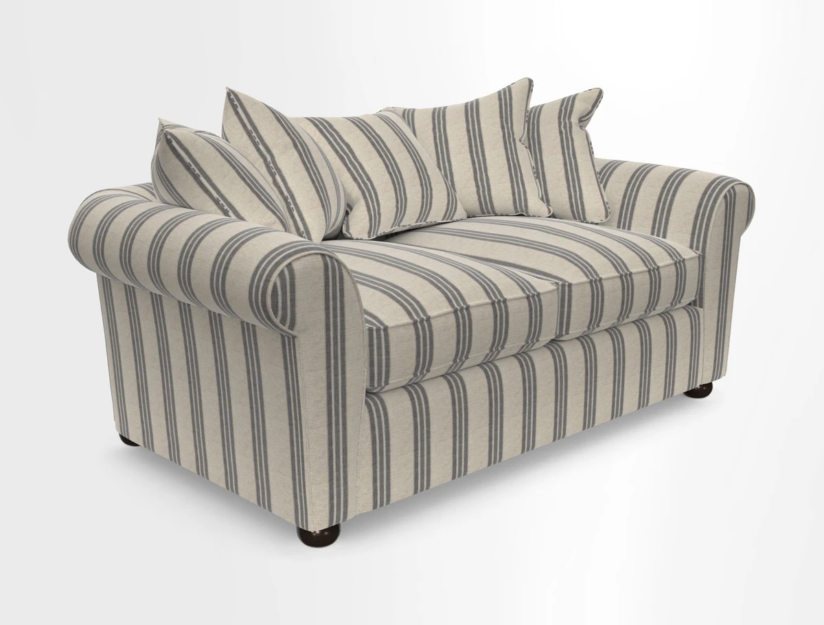 Lewes 3 Seater Sofa in Walloon Stripe Red