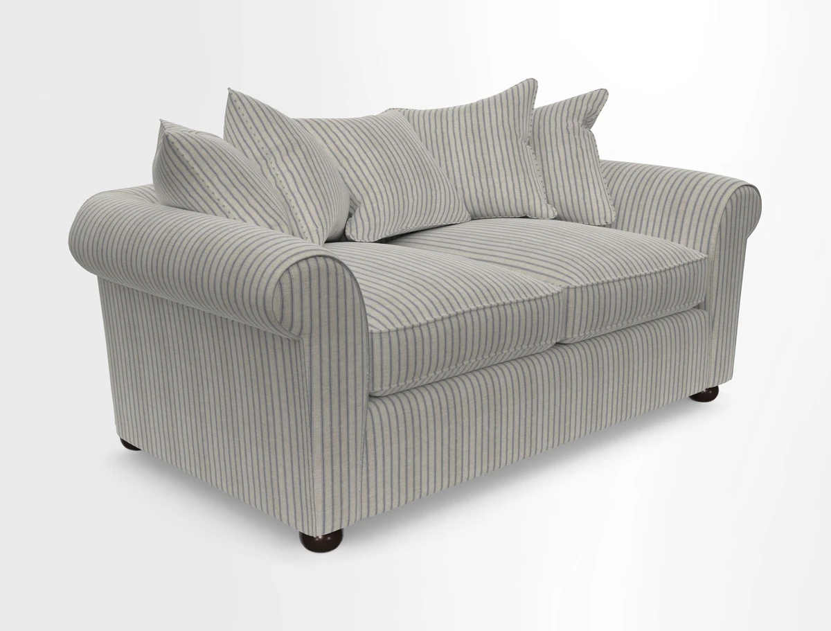 Lewes 3 Seater Sofa in Walloon Stripe Red