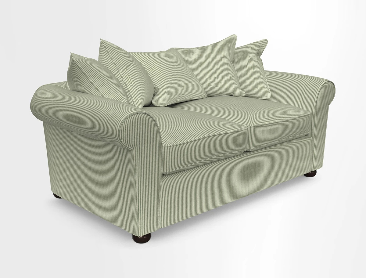 Lewes 3 Seater Sofa in Walloon Stripe Red