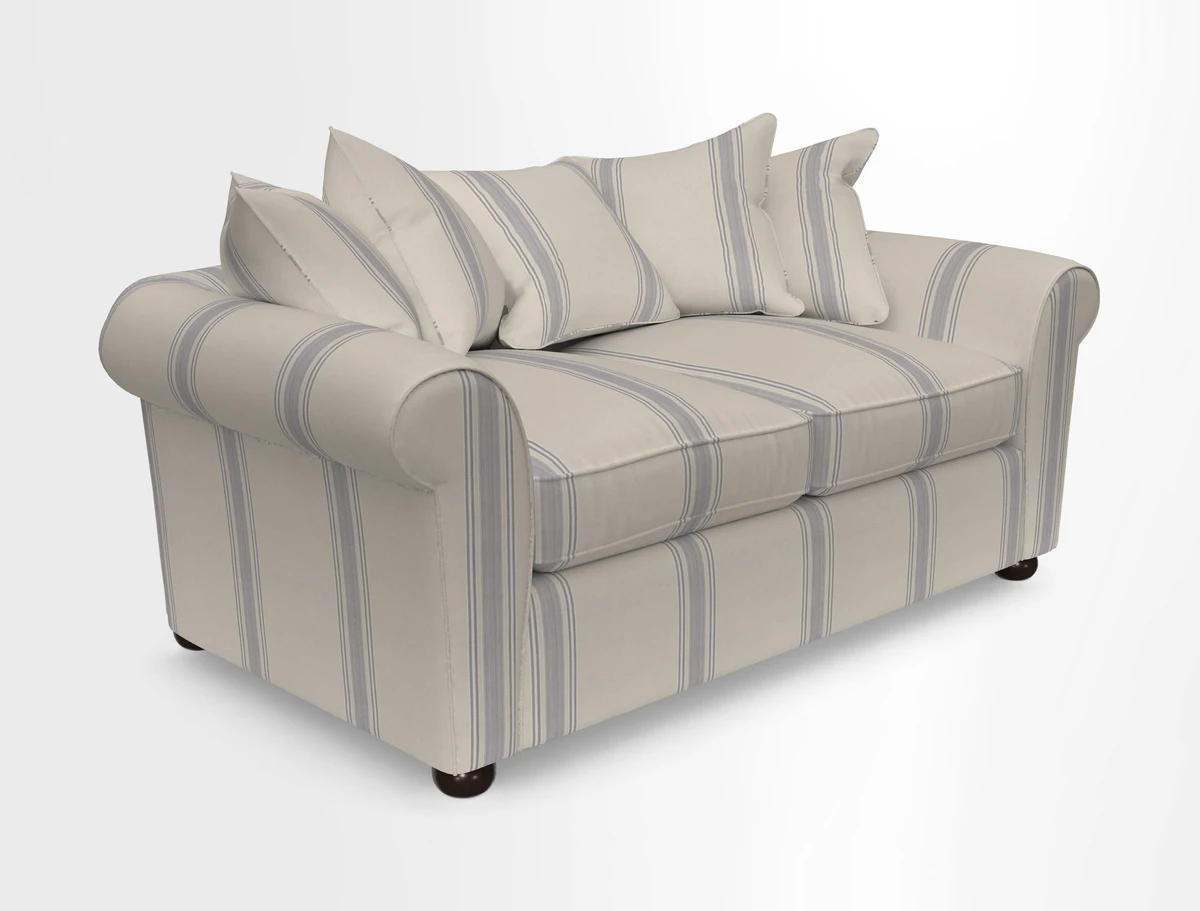 Lewes 3 Seater Sofa in Walloon Stripe Red