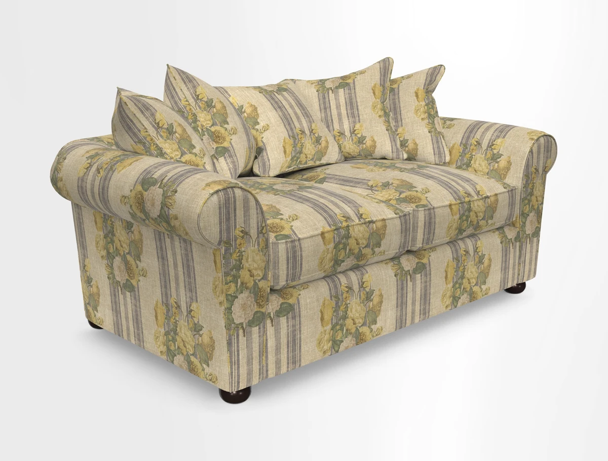 Lewes 3 Seater Sofa in Walloon Stripe Red