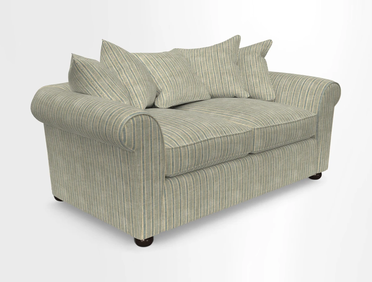 Lewes 3 Seater Sofa in Walloon Stripe Red