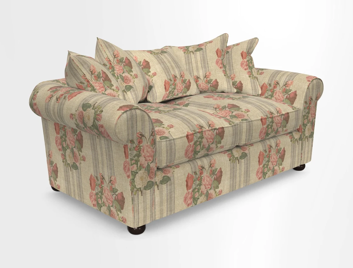 Lewes 3 Seater Sofa in Walloon Stripe Red