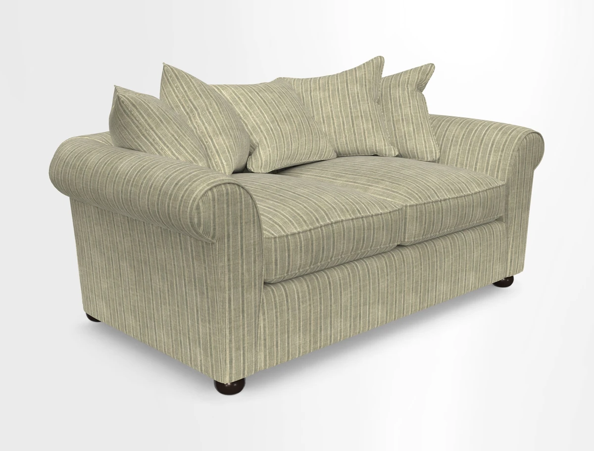 Lewes 3 Seater Sofa in Walloon Stripe Red