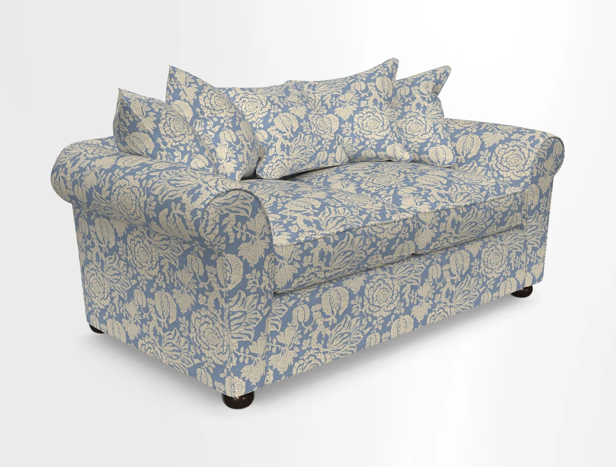 Lewes 3 Seater Sofa in Walloon Stripe Red