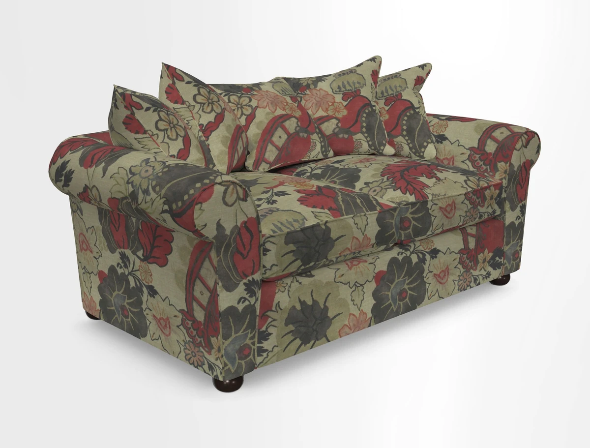 Lewes 3 Seater Sofa in Walloon Stripe Red