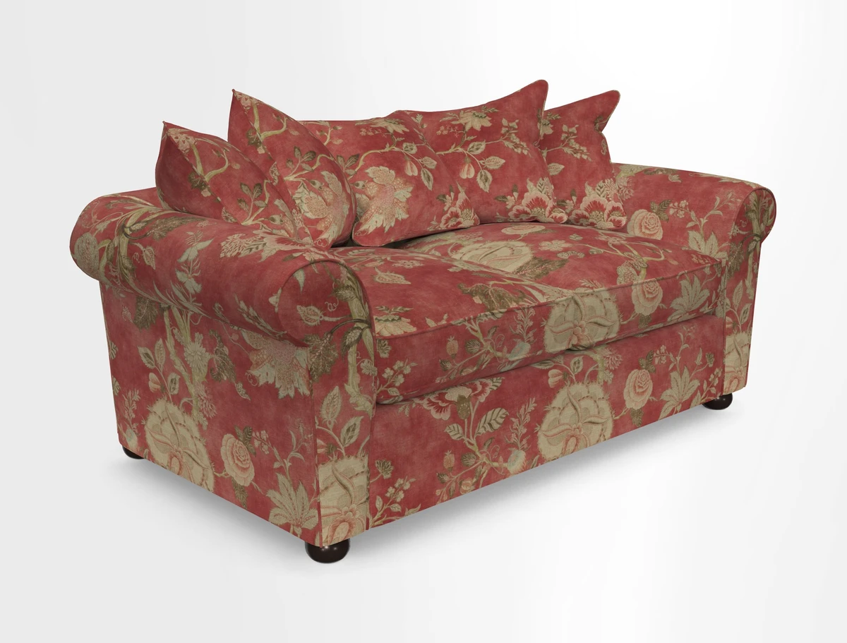Lewes 3 Seater Sofa in Walloon Stripe Red