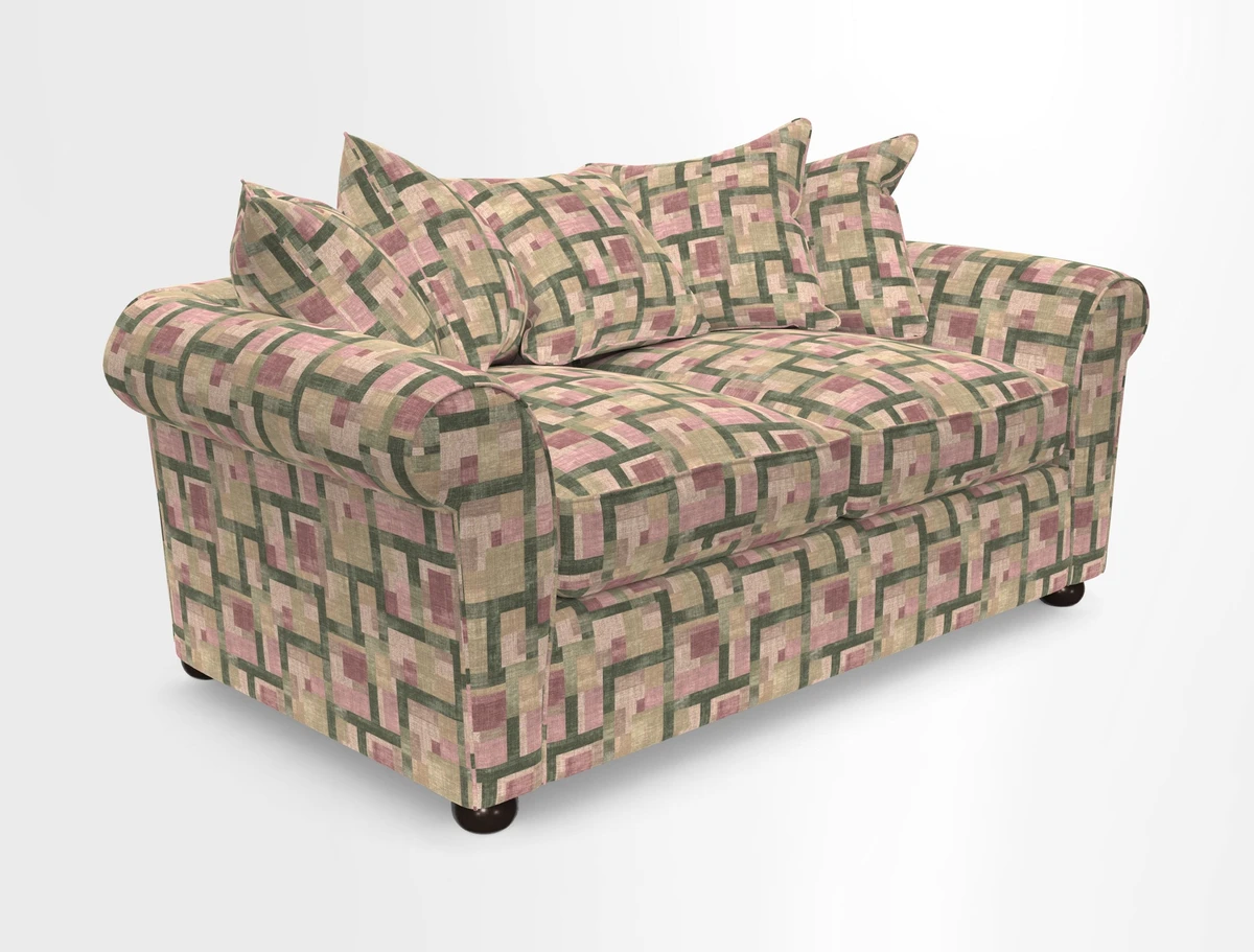 Lewes 3 Seater Sofa in Walloon Stripe Red