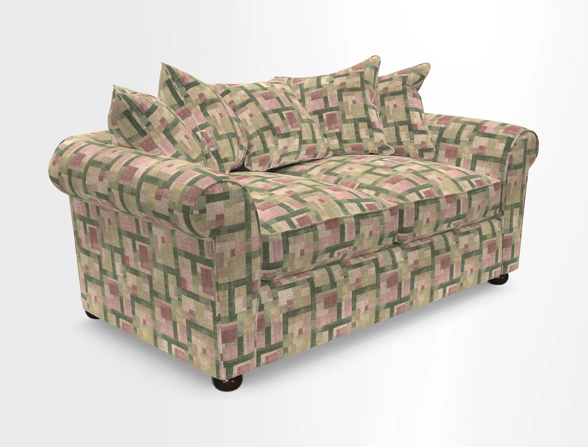 Lewes 3 Seater Sofa in Walloon Stripe Red