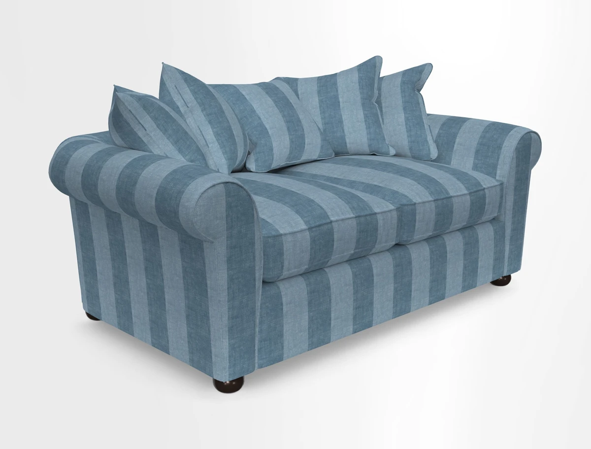 Lewes 3 Seater Sofa in Walloon Stripe Red