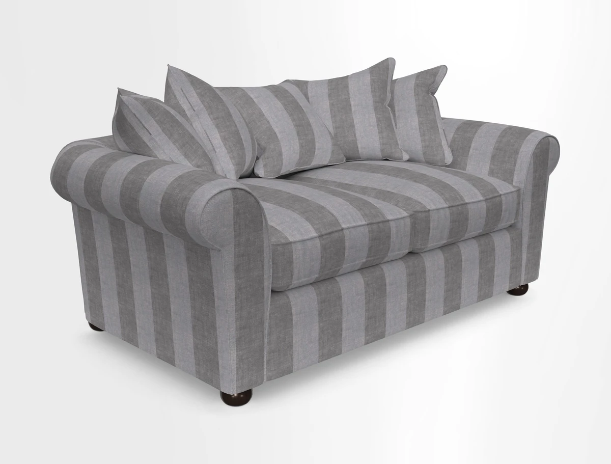 Lewes 3 Seater Sofa in Walloon Stripe Red