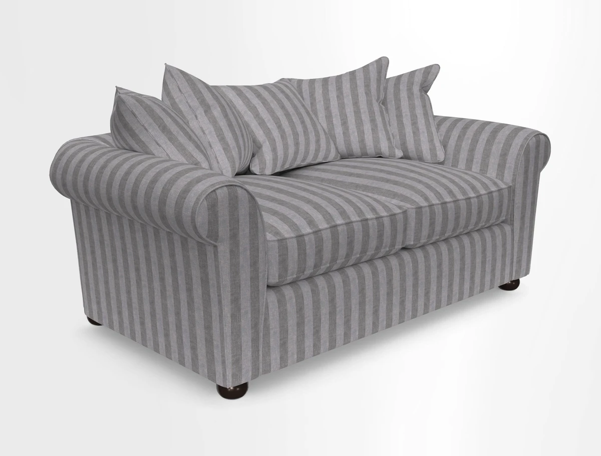 Lewes 3 Seater Sofa in Walloon Stripe Red