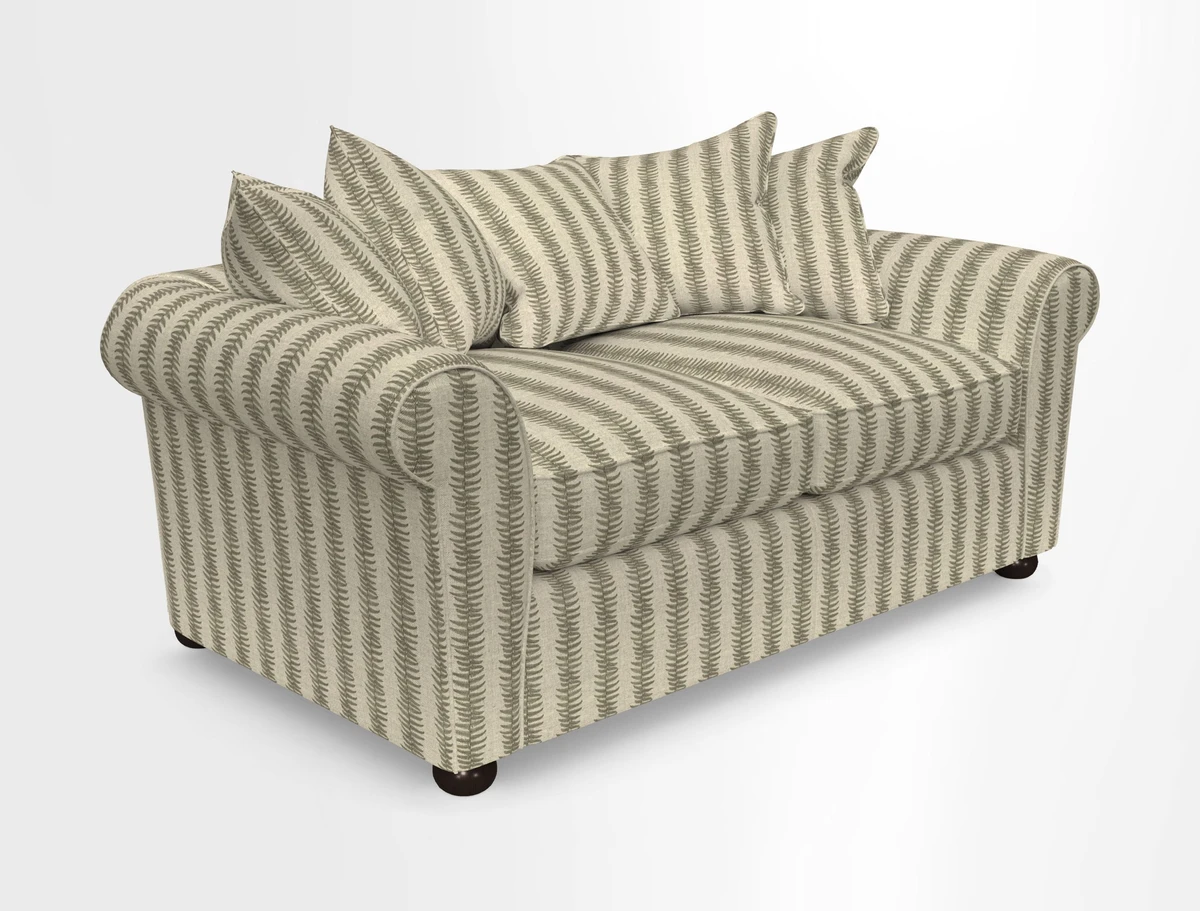 Lewes 3 Seater Sofa in Walloon Stripe Red