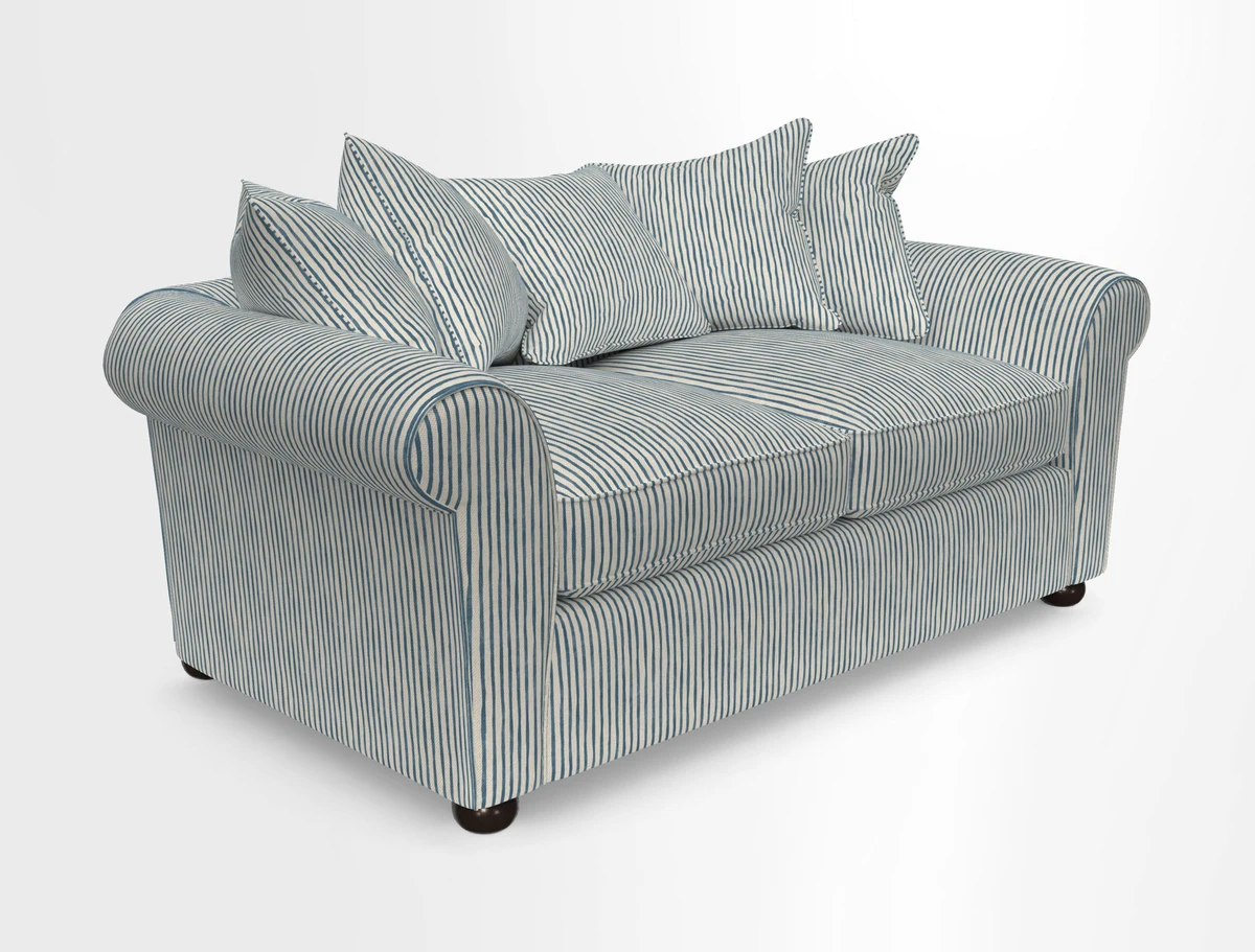 Lewes 3 Seater Sofa in Walloon Stripe Red
