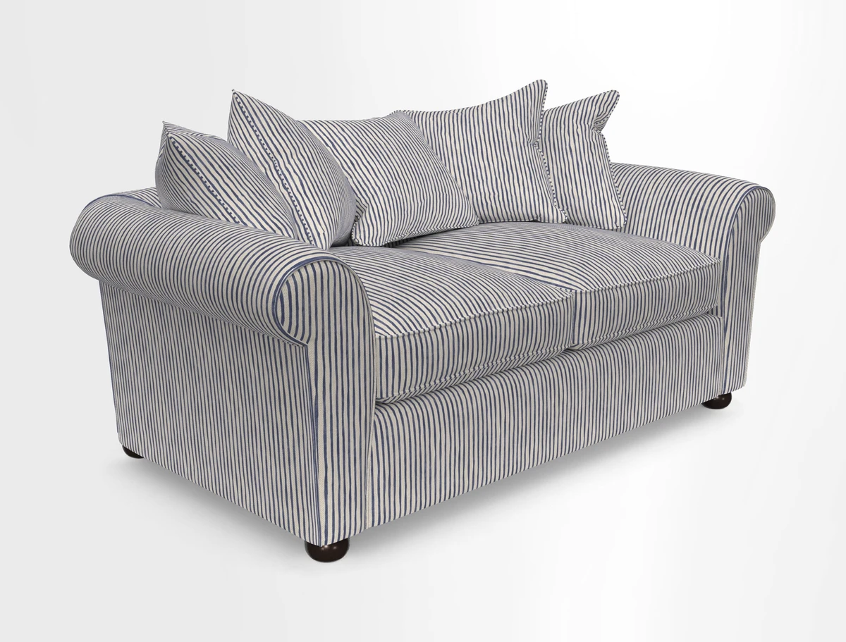 Lewes 3 Seater Sofa in Walloon Stripe Red