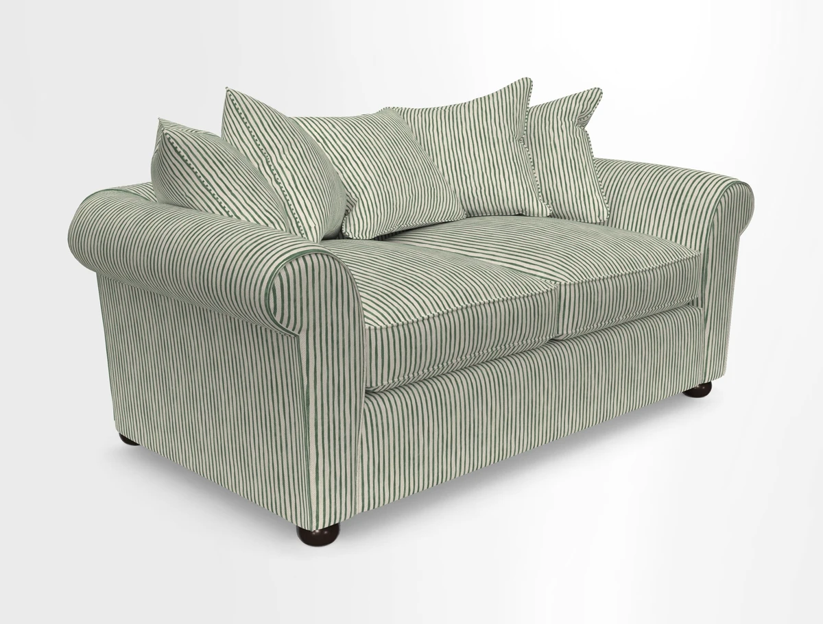 Lewes 3 Seater Sofa in Walloon Stripe Red