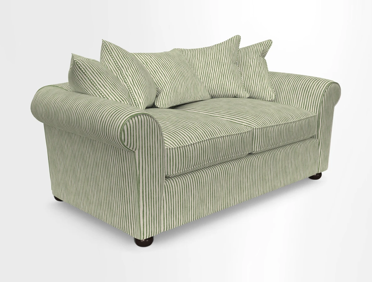 Lewes 3 Seater Sofa in Walloon Stripe Red