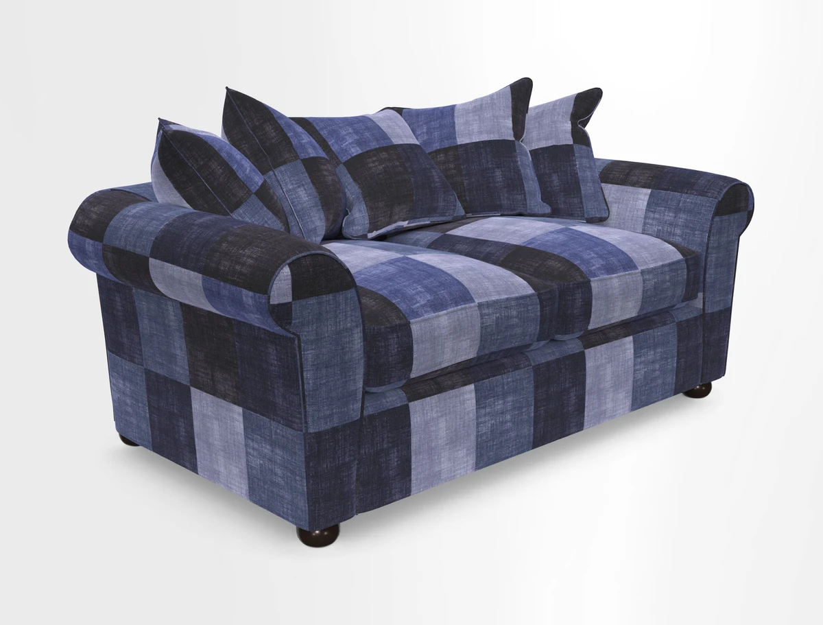 Lewes 3 Seater Sofa in Walloon Stripe Red