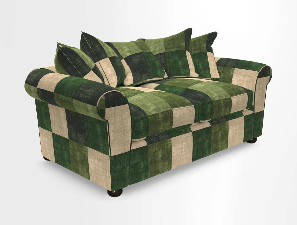 Lewes 3 Seater Sofa in Walloon Stripe Red