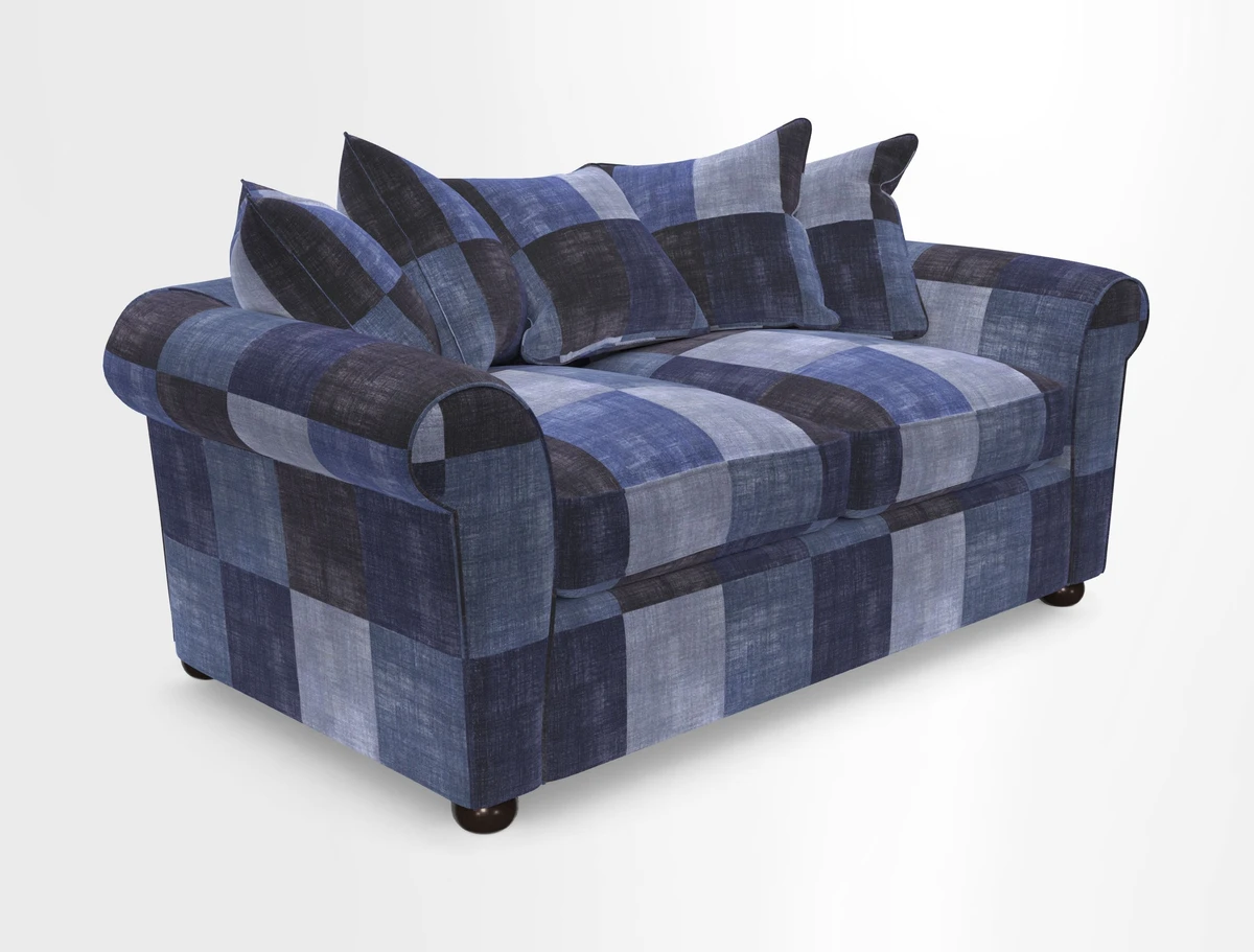 Lewes 3 Seater Sofa in Walloon Stripe Red