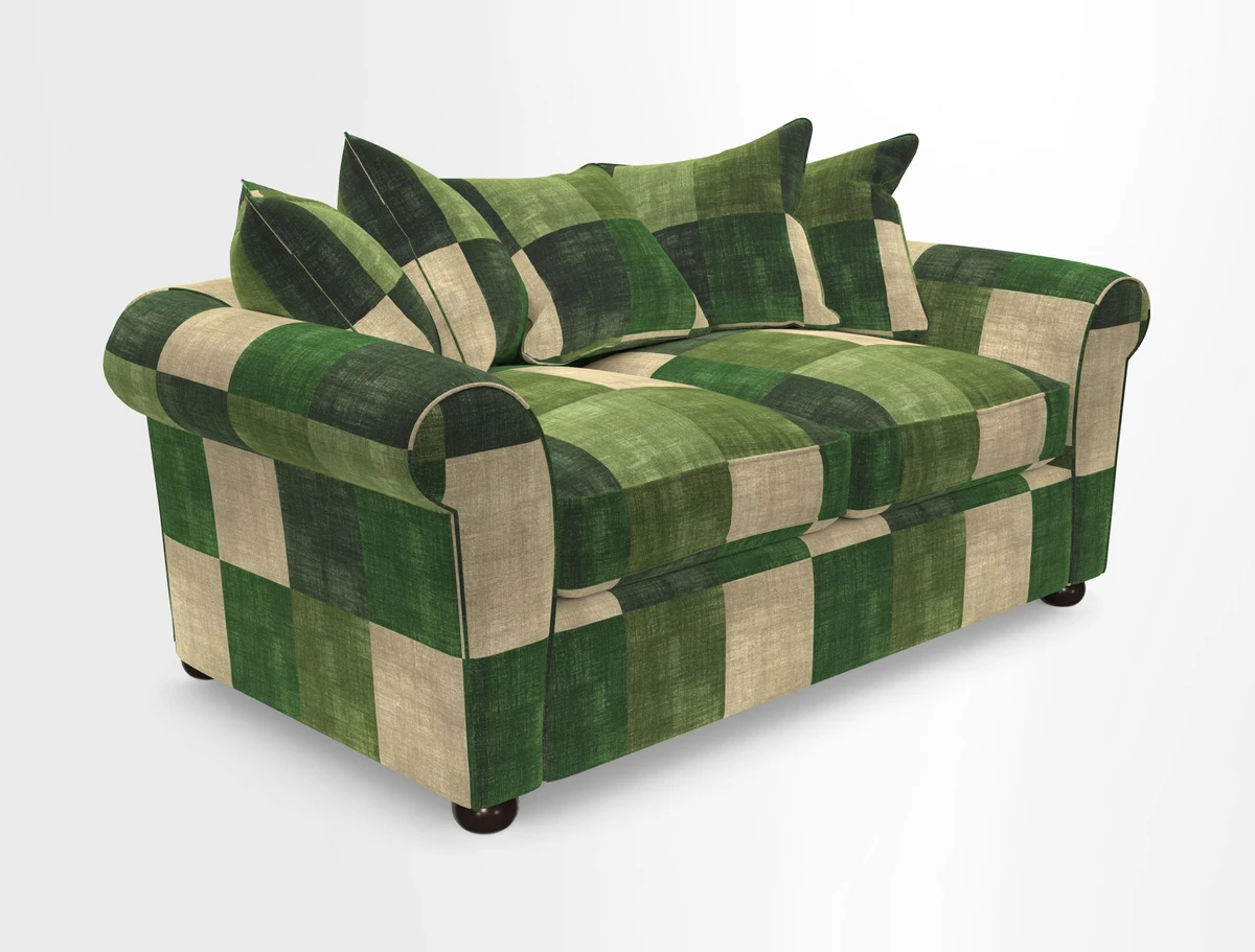 Lewes 3 Seater Sofa in Walloon Stripe Red