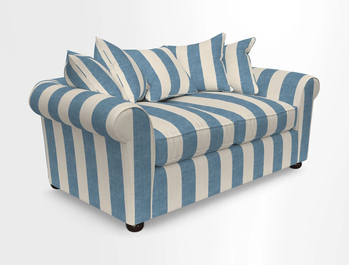 Lewes 3 Seater Sofa in Walloon Stripe Red