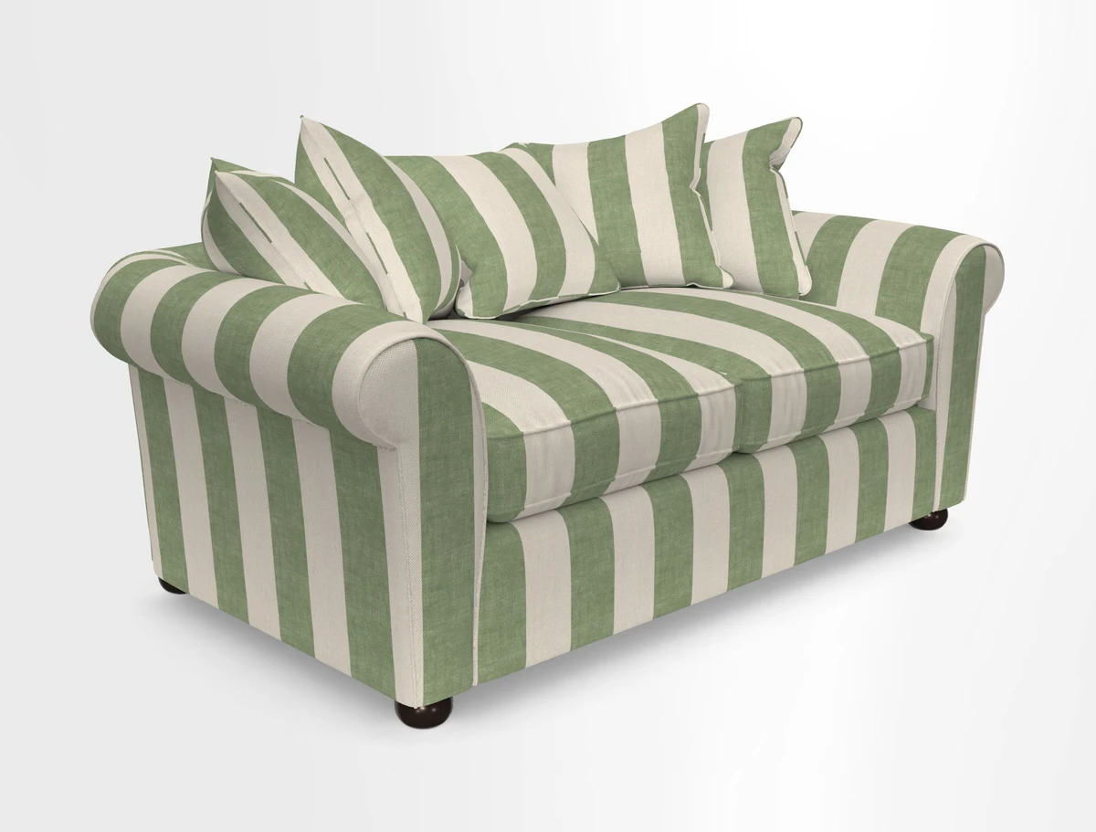 Lewes 3 Seater Sofa in Walloon Stripe Red