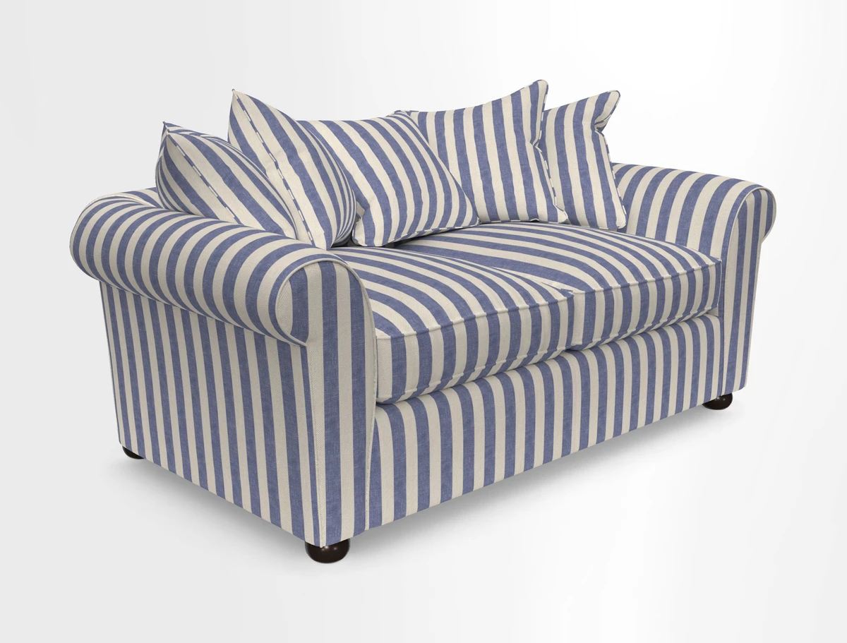 Lewes 3 Seater Sofa in Walloon Stripe Red