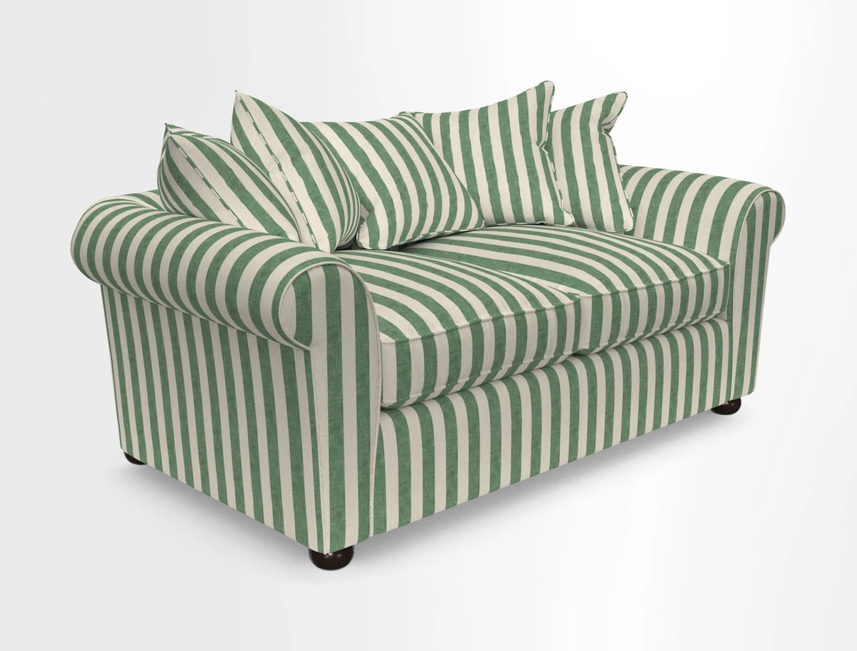 Lewes 3 Seater Sofa in Walloon Stripe Red