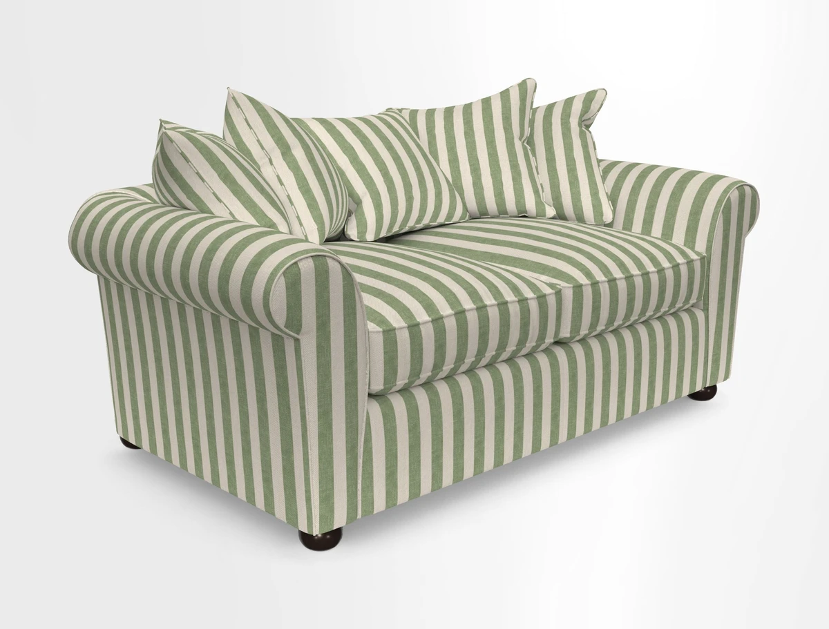Lewes 3 Seater Sofa in Walloon Stripe Red
