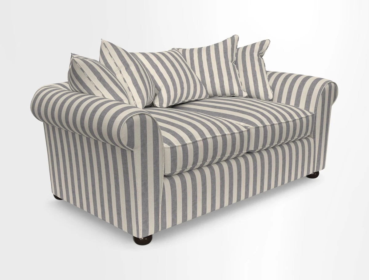Lewes 3 Seater Sofa in Walloon Stripe Red