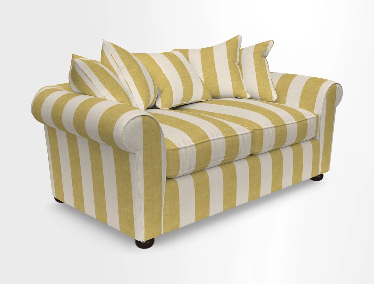 Lewes 3 Seater Sofa in Walloon Stripe Red